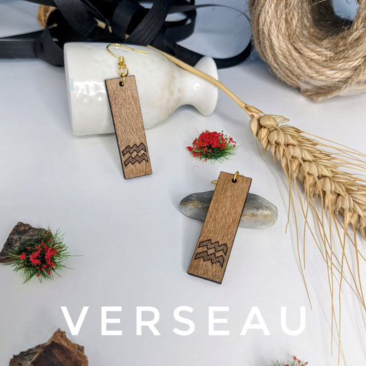 Boucles d'oreilles - Astrale : Verseau