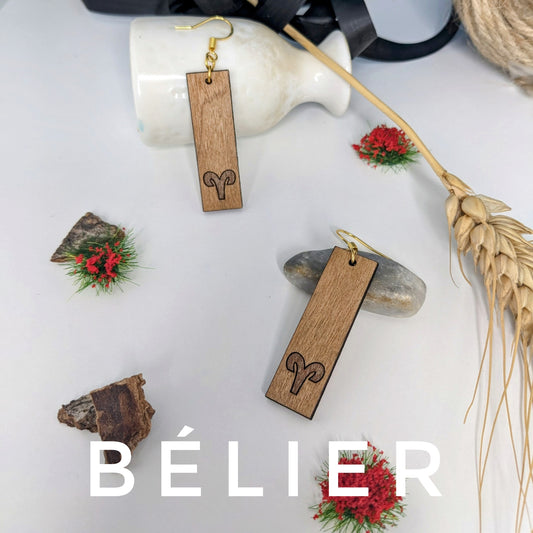 Boucles d'oreilles - Astrale : Bélier