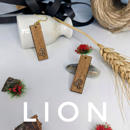 Boucles d'oreilles - Astrale : Lion