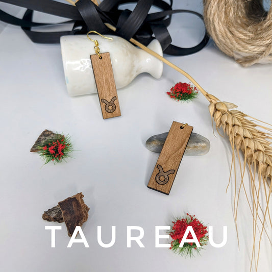 Boucles d'oreilles - Astrale : Taureau