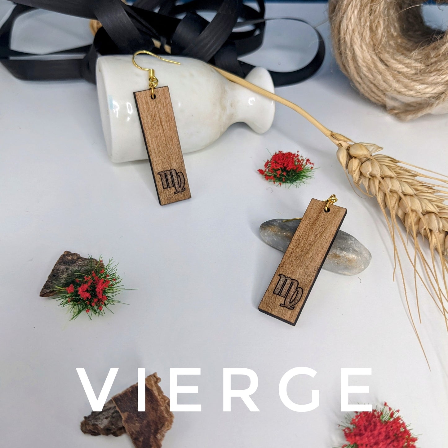 Boucles d'oreilles - Astrale : Vierge