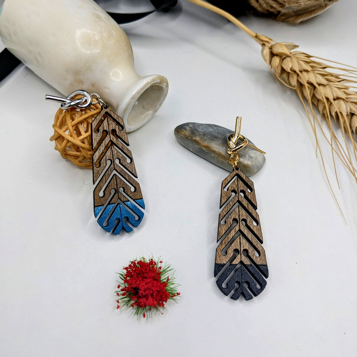 Boucles d'oreilles - Plume enchantée